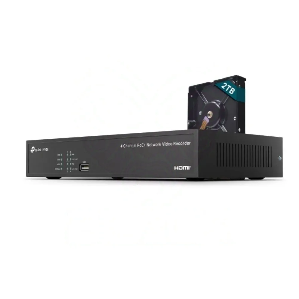 TP-LINK VIGI NVR1004H-4P GRABADORE DE VÍDEO EN RED...