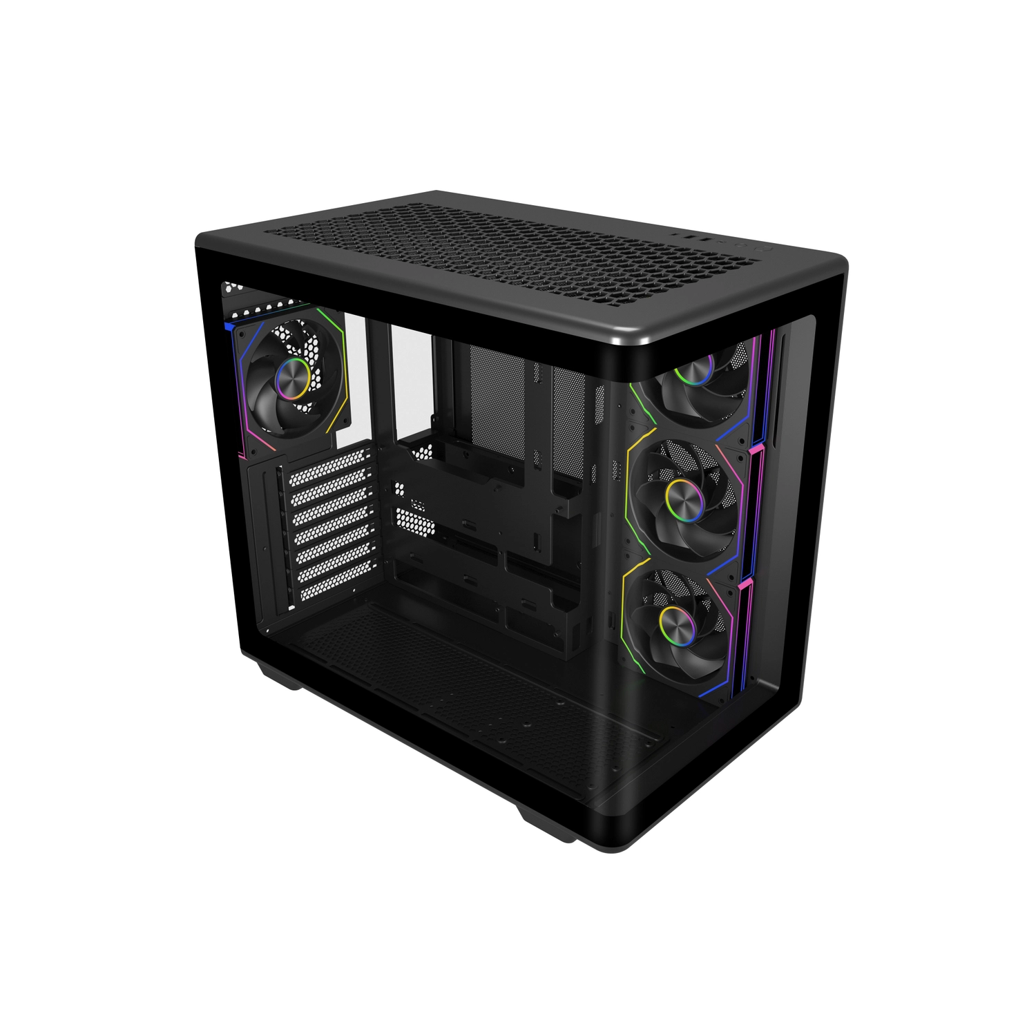 GAB COOLER MASTER ELITE 600 7*FAN ARGB ATX BK
