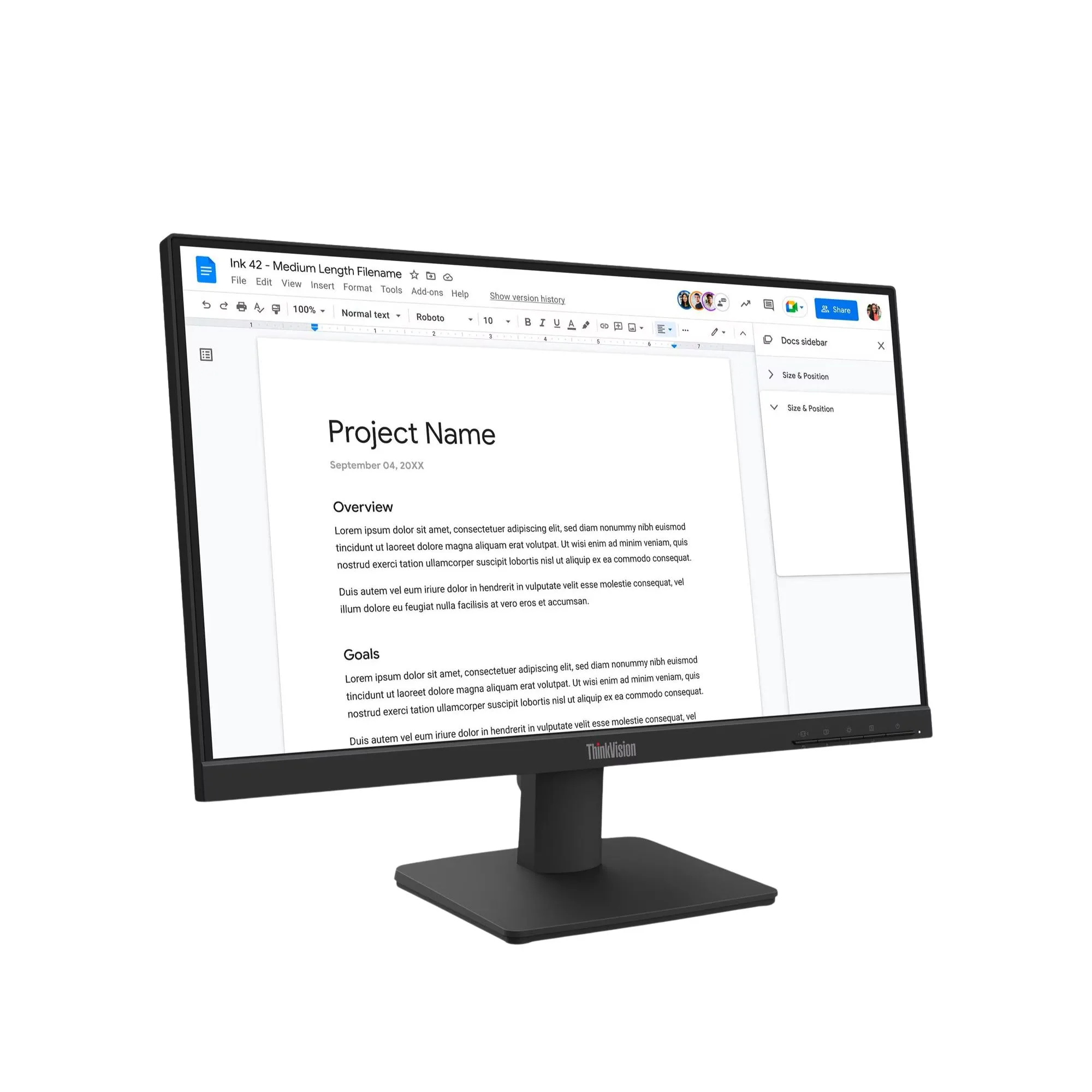 MONITOR LENOVO 21.5 PULGADAS FULL HD IPS 100HZ HDMI VGA 64CBKAR6AR