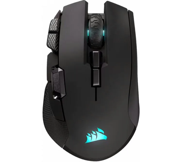 MOUSE CORSAIR IRONCLAW SE SLIPSTREAM WIRELESS 2.4GHZ BLUETOOTH 1MS 18K DPI RGB 50GR 285HS