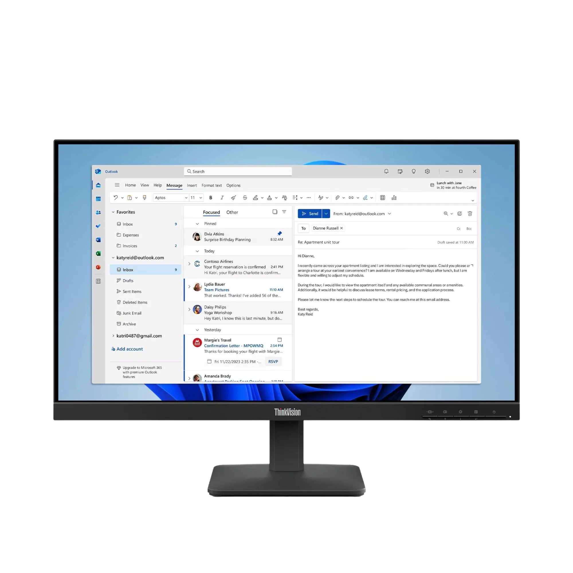 MONITOR LENOVO S24-4E 23.8" FULL HD IPS 100HZ HDMI VGA PC 64B5KAR1AR