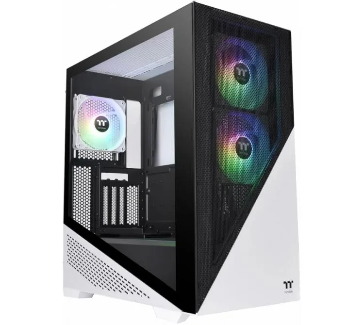 GABINETE THERMALTAKE DIVIDIER 370 TG ARGB 3X120MM ARGB WHITE VIDRIO TEMPLADO
