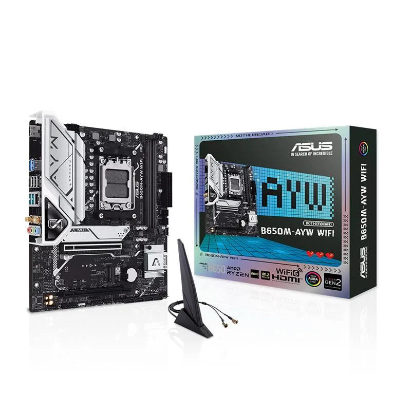 MOTHERBOARD ASUS B650M-AYW WIFI AMD SOCKET AM5 DDR5