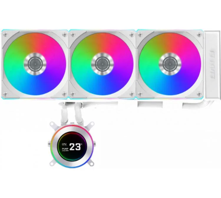 COOLER CPU LIAN LI HYDROSHIFT II LCD-C 360R WHITE LCD SCREEN WATER COOLER