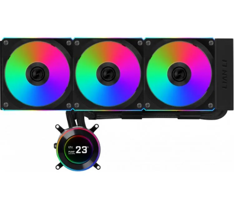 COOLER CPU LIAN LI HYDROSHIFT II LCD-C 360R BLACK LCD SCREEN WATER COOLER