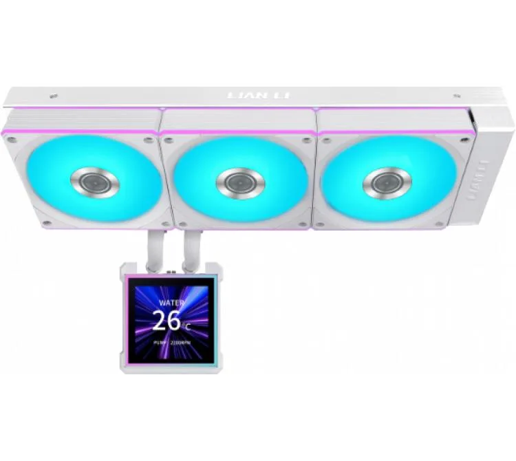 COOLER CPU LIAN LI HYDROSHIFT II LCD-S 360CL WHITE LCD SCREEN WATER COOLER