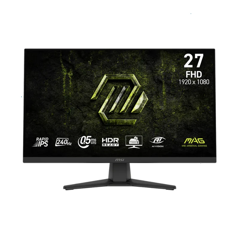MONITOR GAMER MSI 27" MAG 272F FHD RAPID IPS 240HZ 0.5MS FLAT 2XHDMI + 1XDP (II)