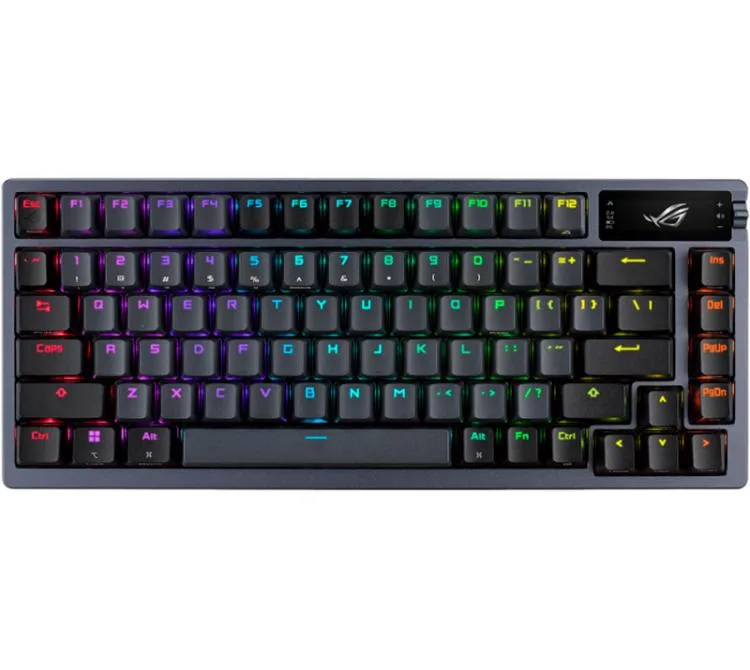 TECLADO MECANICO ASUS ROG STRIX M701 AZOTH RGB WIRELESS 2.4GHZ BLUETOOTH SWITCH NX SNOW BLACK ESP