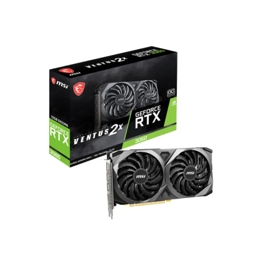 PLACA DE VIDEO MSI GEFORCE RTX 3060 12GB VENTUS 2X