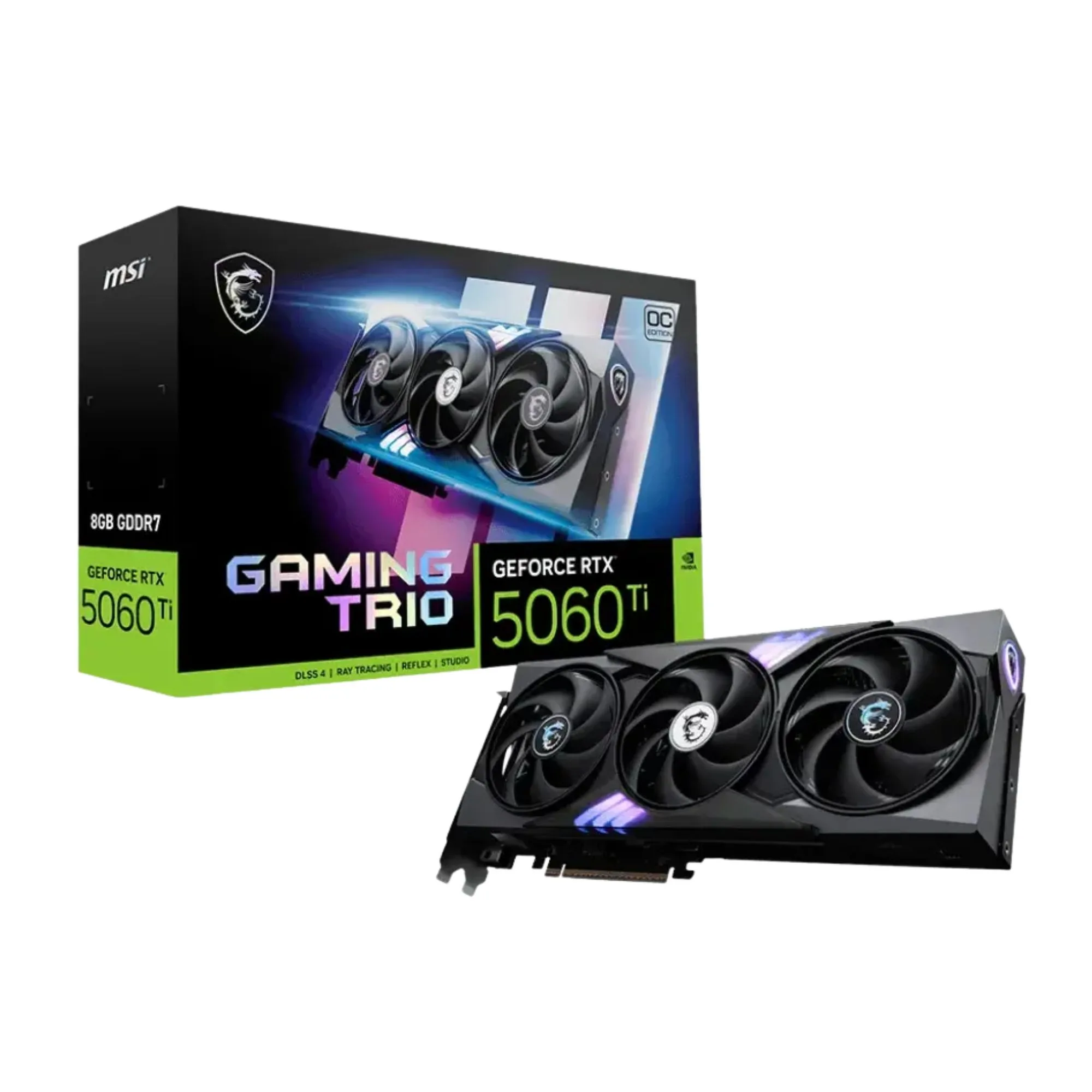 PLACA DE VIDEO GEFORCE MSI RTX 5060 TI 8GB GAMING TRIO OC 9 912-V536-022