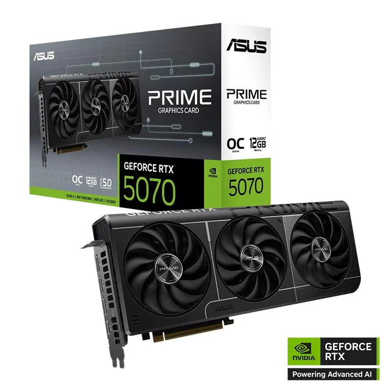 PLACA DE VIDEO ASUS PRIME GEFORCE RTX™ 5070 12GB GDDR7 OC EDITION