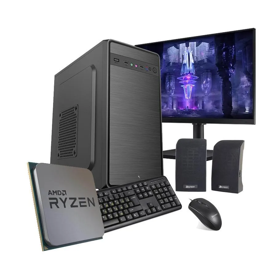 PC ECOVISION AMD RYZEN 3 3200G 8GB + 240GB + MONITOR 22