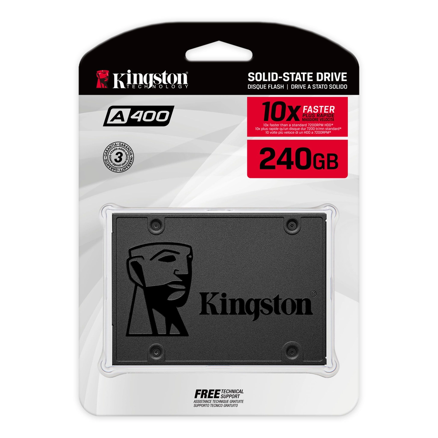 Disco Solido Interno Kingston 240GB A400 Sata3