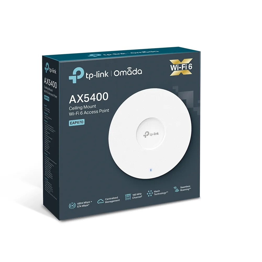 AP IN.TP LINK EAP INDOOR AX5400 DUAL BAND WIFI 6 S/F