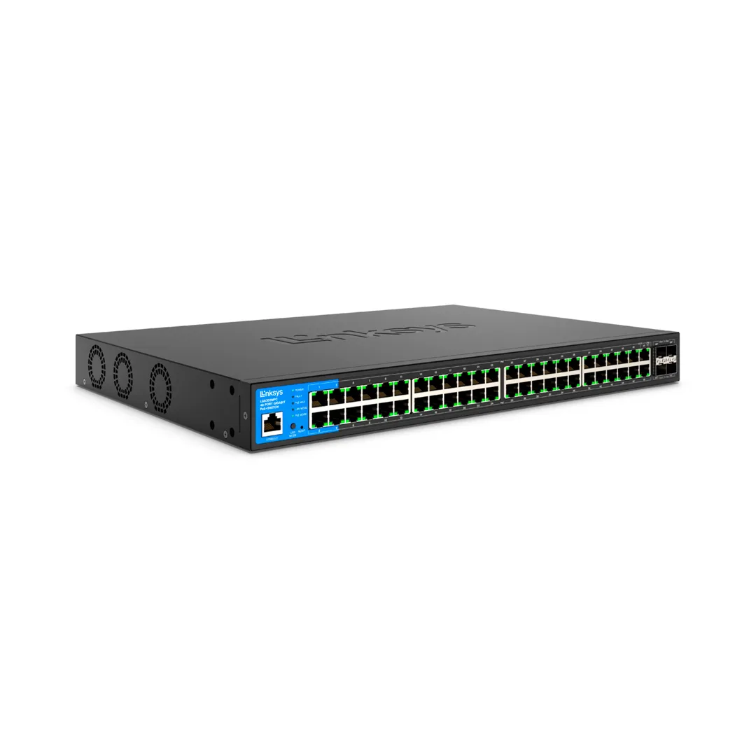48-PORT MANAGED GIGABIT SWITCH W/ 4 10G SFP +