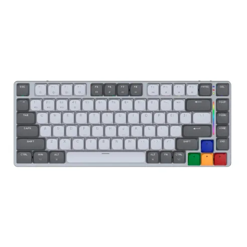 TECLADO MECÁNICO INALAMBRICO FANTECH MAXFIT AIR83 MK915 SUPER MAXFIT - GREY (RED SWITCH)