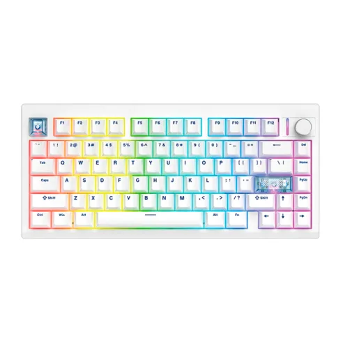 TECLADO MECÁNICO INALAMBRICO FANTECH MAXFIT8 MK921 WHITE (BROWN SWITCH)