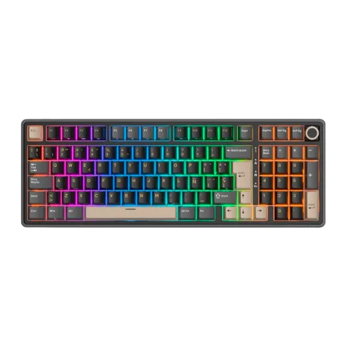 TECLADO ROYAL KLUDGE RKR98 PRO PHANTOM SWITCH CREAM 96%