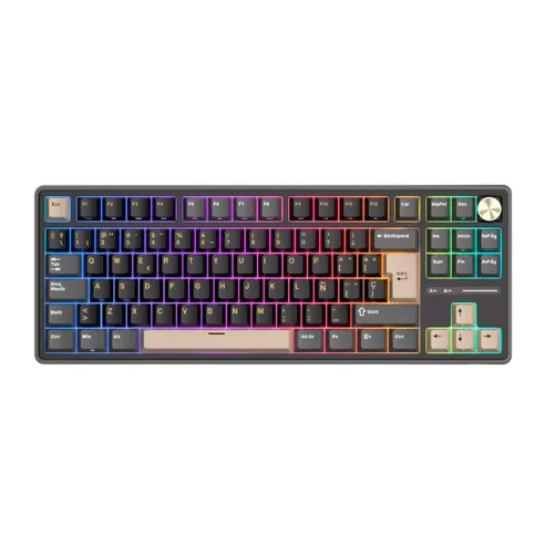 TECLADO ROYAL KLUDGE RKR87 PRO PHANTOM SWITCH CREAMY 75%