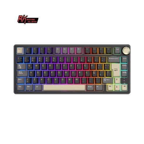 TECLADO ROYAL KLUDGE RKR75 PHANTOM SWITCH BROWN 75%