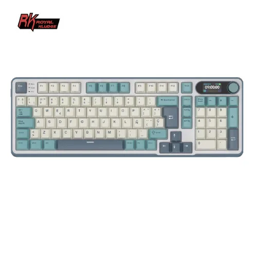 Teclado Royal Kludge Rks98 Wireless Light Cloud Switch Chartreuse 96%
