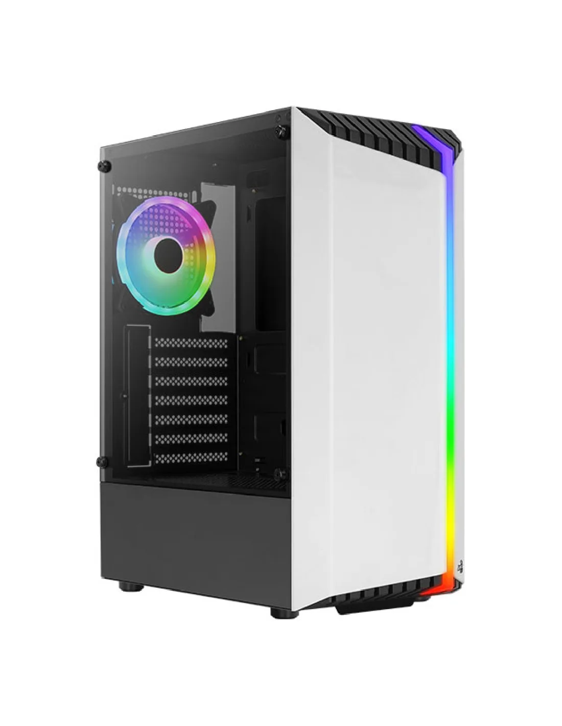 Gabinete Gamer Aerocool Bionic White RGB Vidrio G-wt-v2