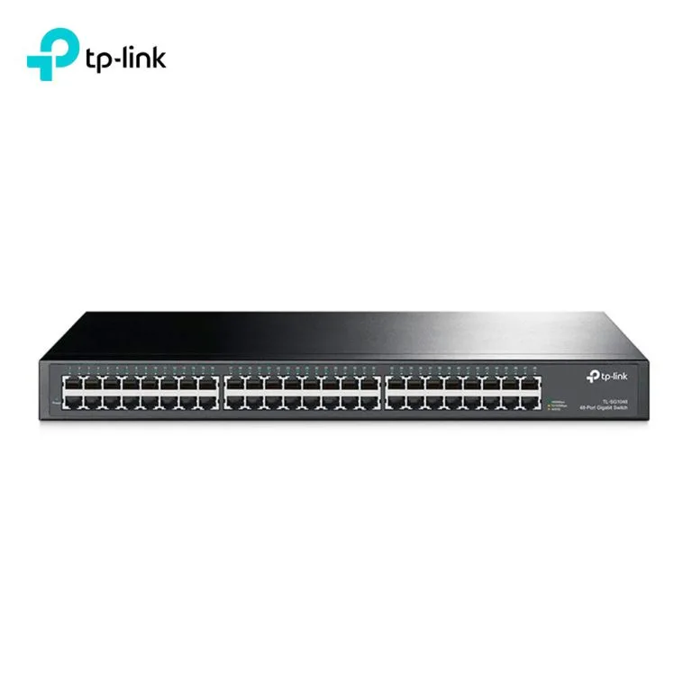 SWITCH TP LINK 48 PUERTOS GIGABIT L2 ADM 4SFP 10GB POE+