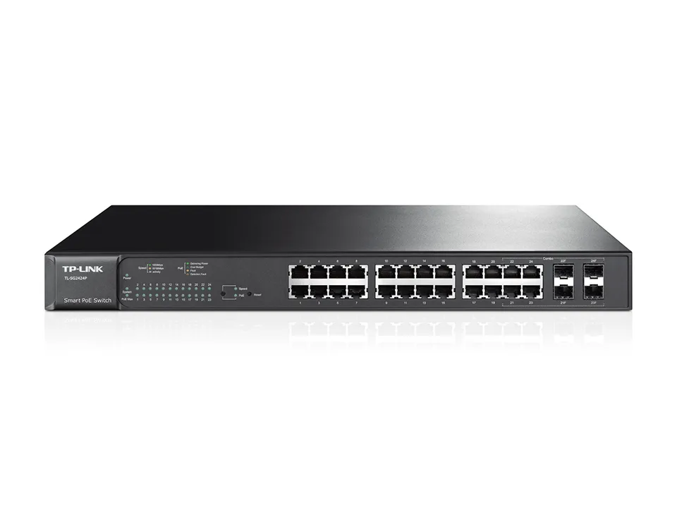 SWITCH TP LINK 24 PUERTOS GB SMART L2 4SFP