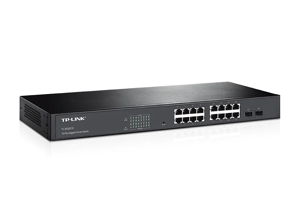 SWITCH TP LINK 16 PUERTOS GB SMART 2SFP
