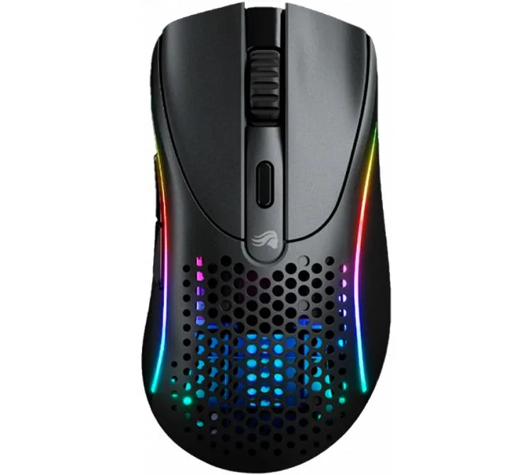 MOUSE GLORIOUS MODEL D 2 WIRELESS 2.4GHZ BLUETOOTH 5.2 MATTE BLACK RGB 26K DPI 66GR 110HS