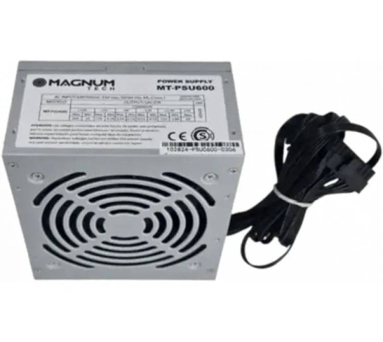 Fuente Magnum Tech 600w Cooler 120mm MT-PSU600