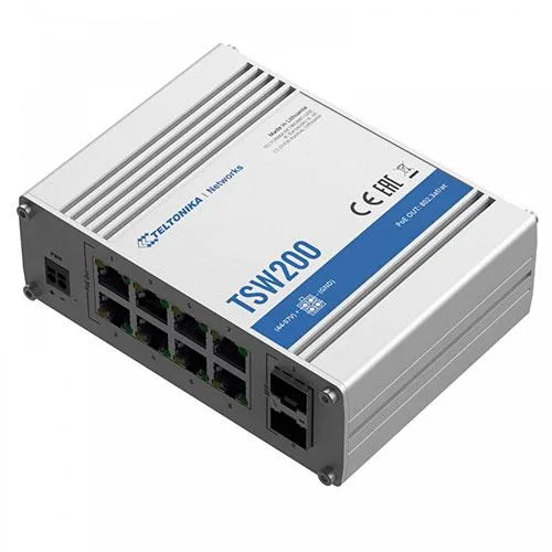 Teltonika Networks Switch Tsw200 Lte Poe Switch
