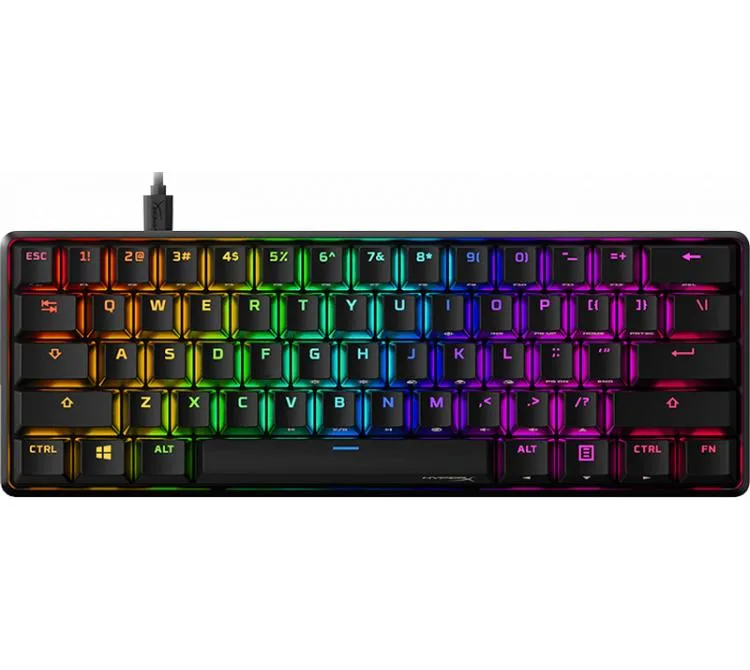 TECLADO MECANICO HYPERX ALLOY ORIGINS 60% SWITCH LINEAR RED RGB ENG