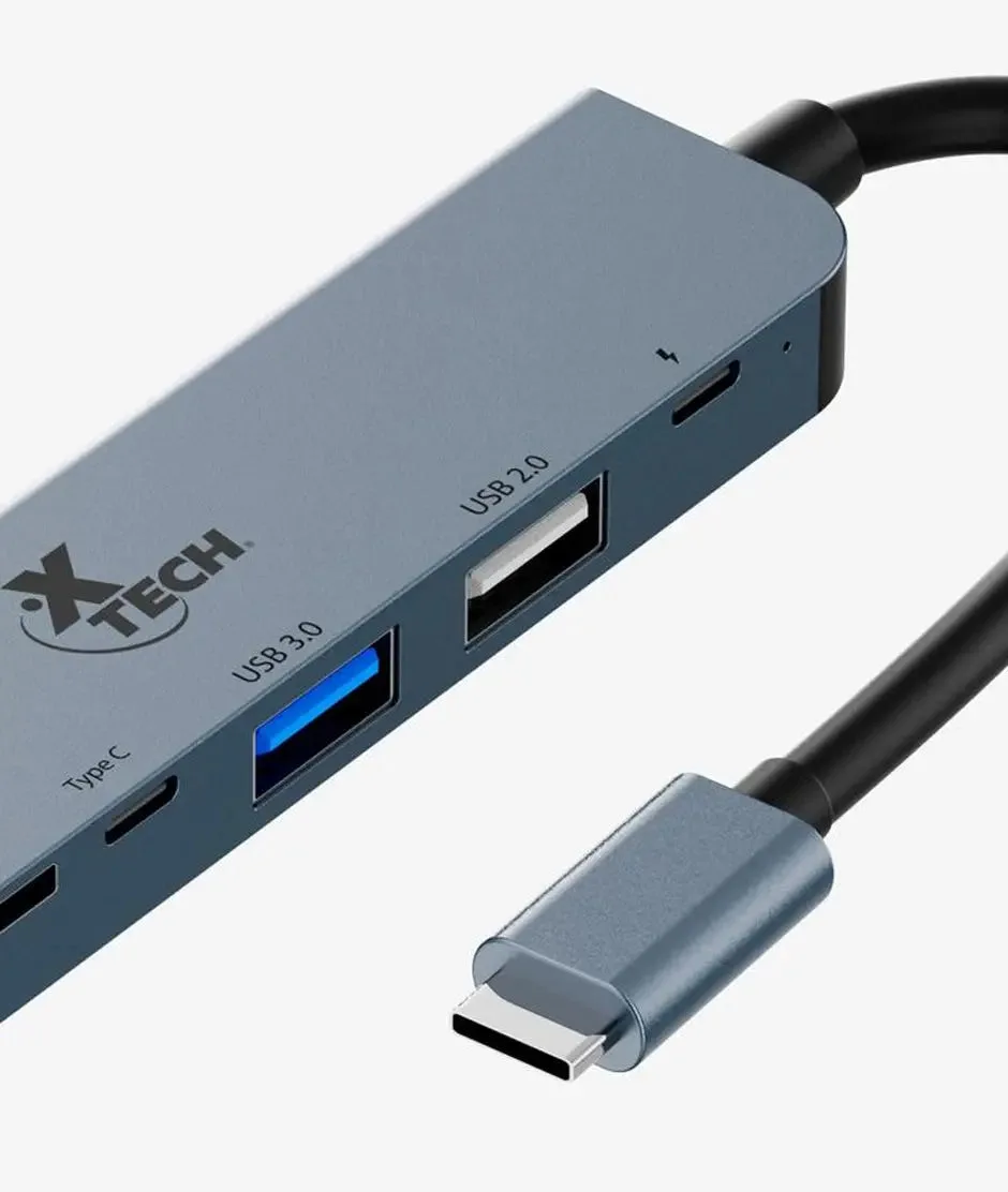ADAPTADOR XTECH, MULTIPUERTO, 7 EN 1 , USB C