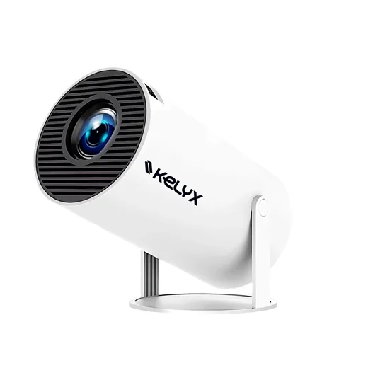 PROYECTOR KELYX 720P 2GB+8GB 180 LUMENES BLUETOOTH/WIFI ANDROID BLANCO