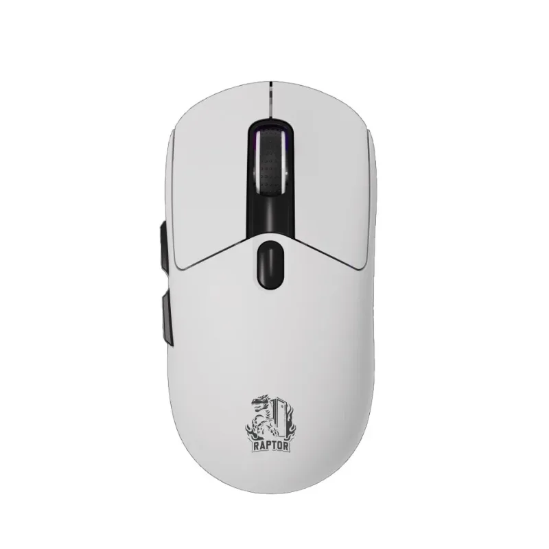 MOUSE GAMER RAPTOR STORM GRIP WIRELESS 7 BOTONES 24000DPI RGB PIXART SENSOR WHITE