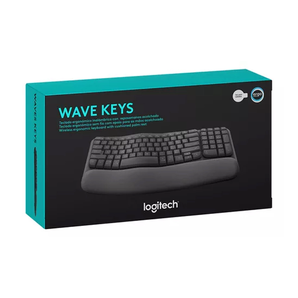 Teclado Inalámbrico Logitech Ergonómico Wave Keys Graphite