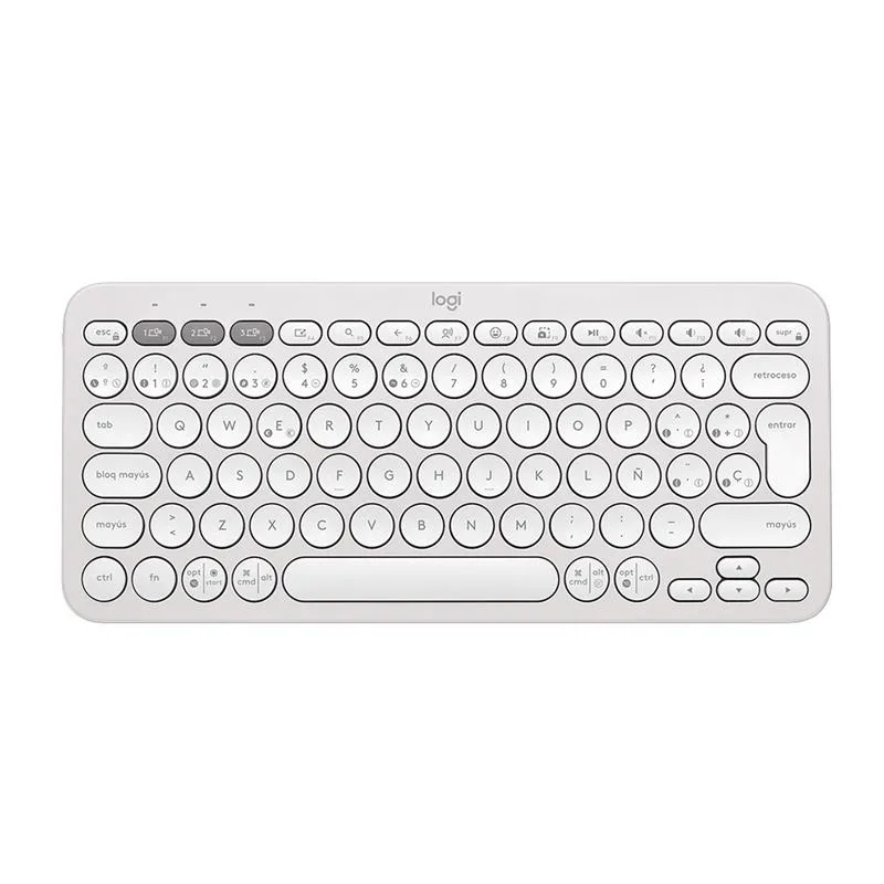 Teclado Logitech Pebble Keys 2 K380S Off White