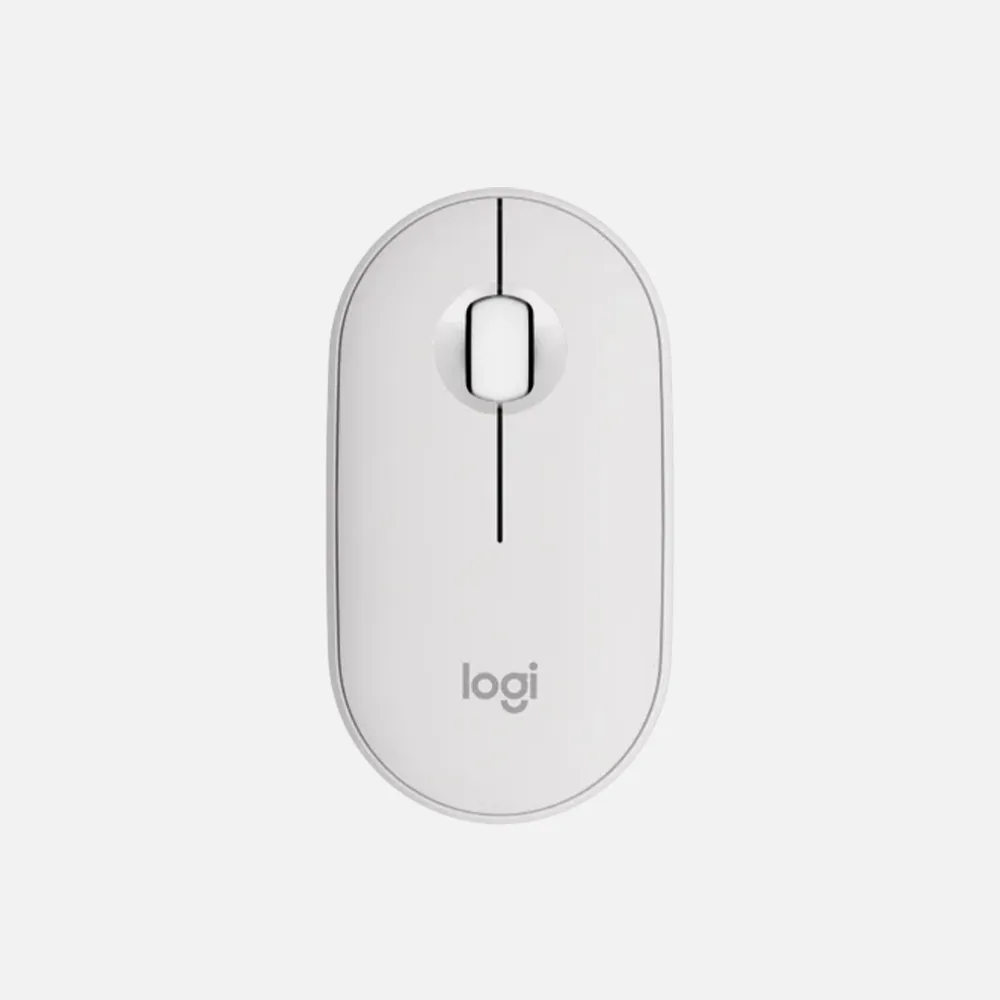 MOUSE INALÁMBRICO LOGITECH PEBBLE MOUSE 2 M350S TONAL WHITE BT