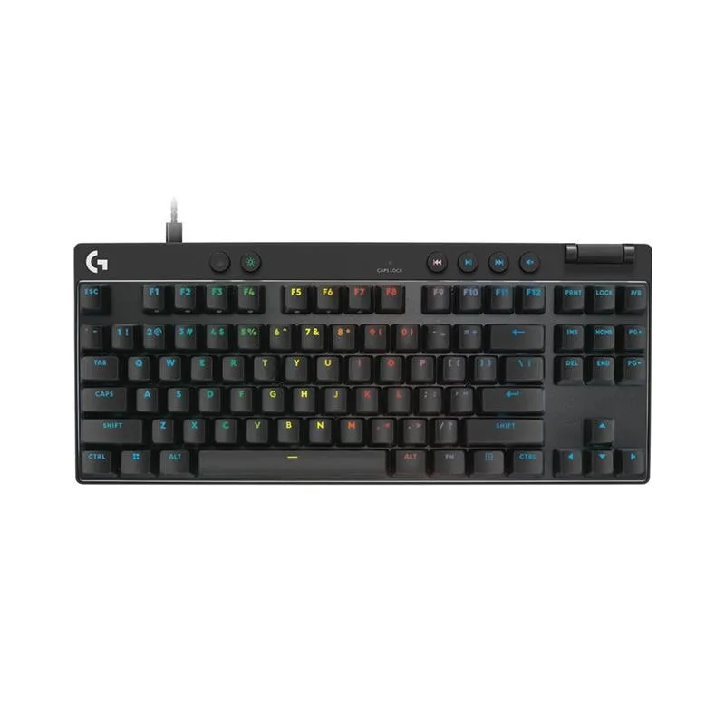 Teclado Mecánico Logitech G Pro X Tkl Rapid Lightspeed Inglés Black