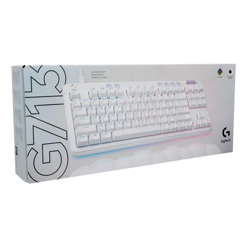 TECLADO LOGITECH G713 GAMING WHITE TACTIL