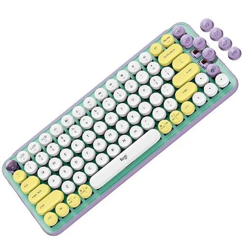 TECLADO LOGITECH POP EMOJI MINT WIRELESS 2.4GHZ - BT