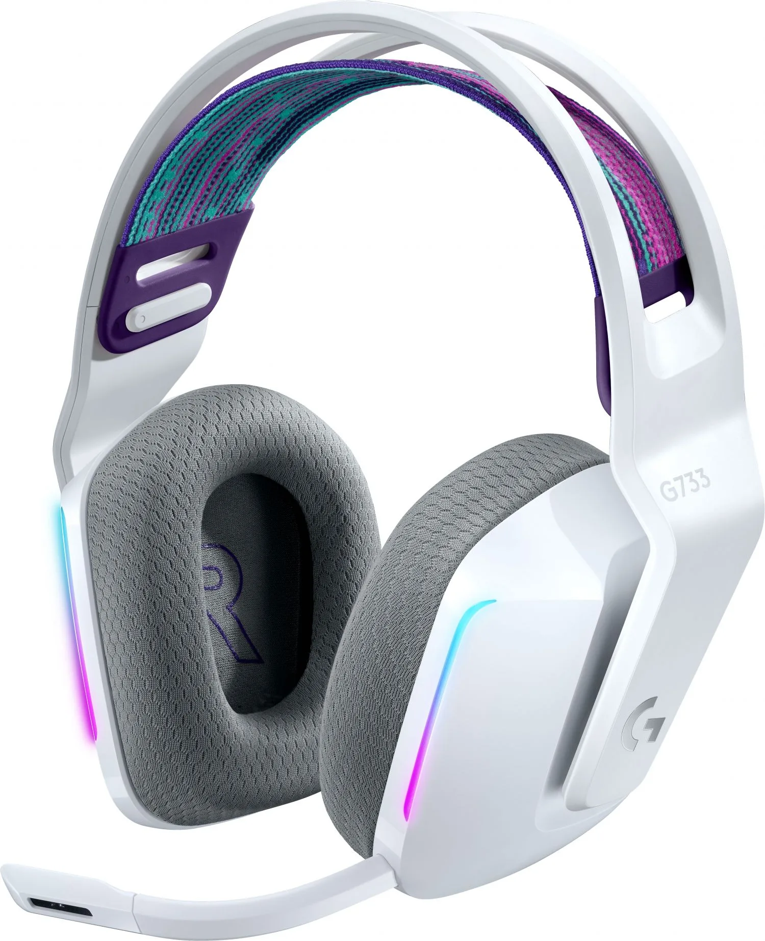 HEADSET LOGITECH G733 LIGHTSPEED WHITE WIRELESS 2.4GHZ