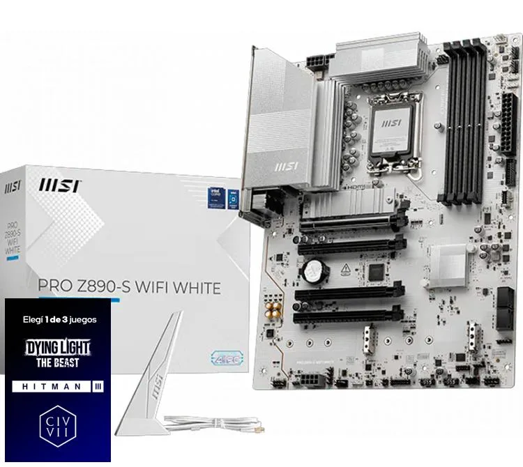 MOTHER MSI PRO Z890-S WIFI WHITE