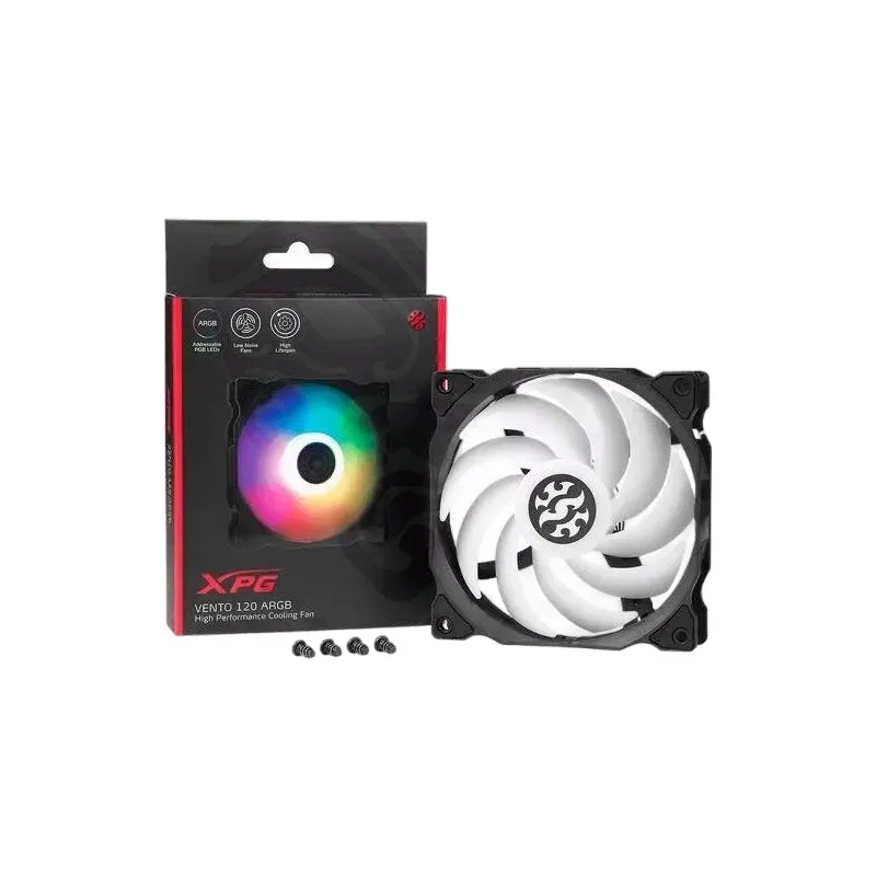 Fan Xpg P/ Gabinete Vento 120mm Negro ARGB