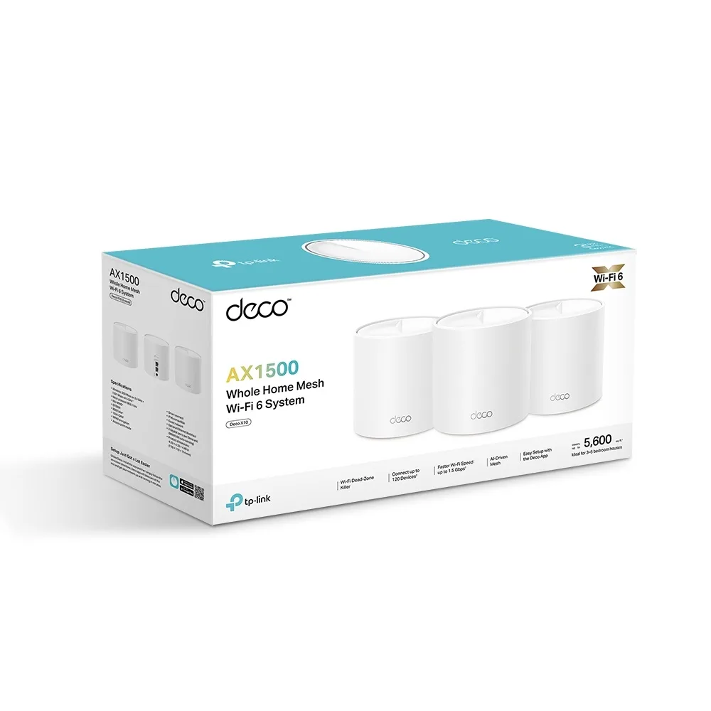 SISTEMA WI-FI MESH TP-LINK DECO X10 3-PACK AX1500
