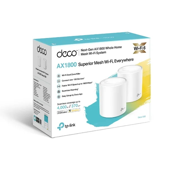Sistema WIFI Mesh Tp-link Deco (ax1800) X20 1-PACK Wifi6