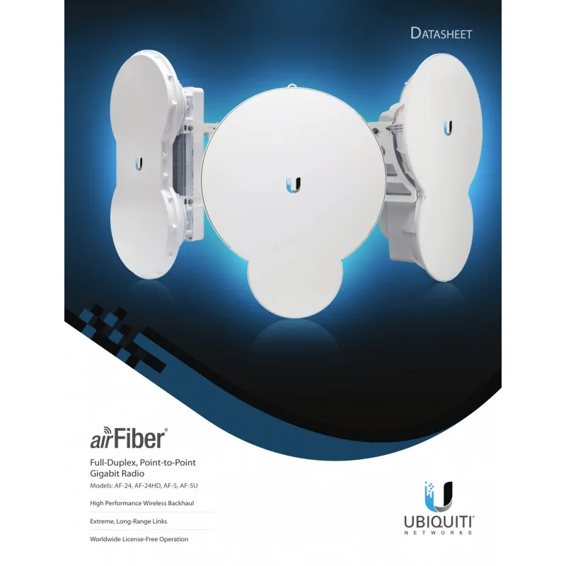 AP OUT.UBIQUITI AIRFIBER 24 GHZ 1.4 GBPS PTP HASTA 13 KM