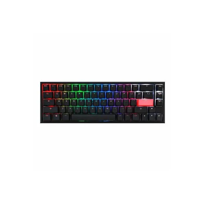 TECLADO GAMER DUCKY ONE 2 MINI PURE WHITE RGB CHERRY BROWN RGB DOUBLE-SHOT PBT MECANICO