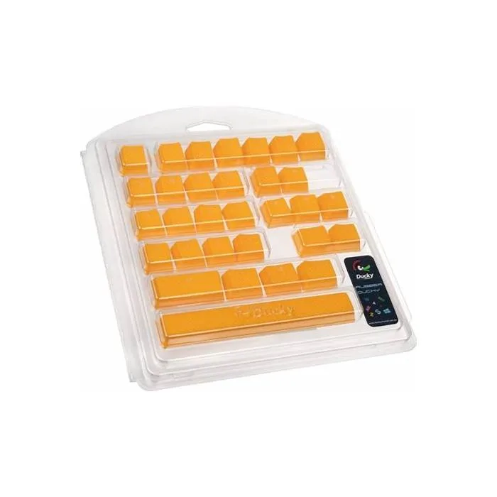 SET 31 TECLAS DUCKY GOMA TRASLUCIDAS AMARILLO YELLOW